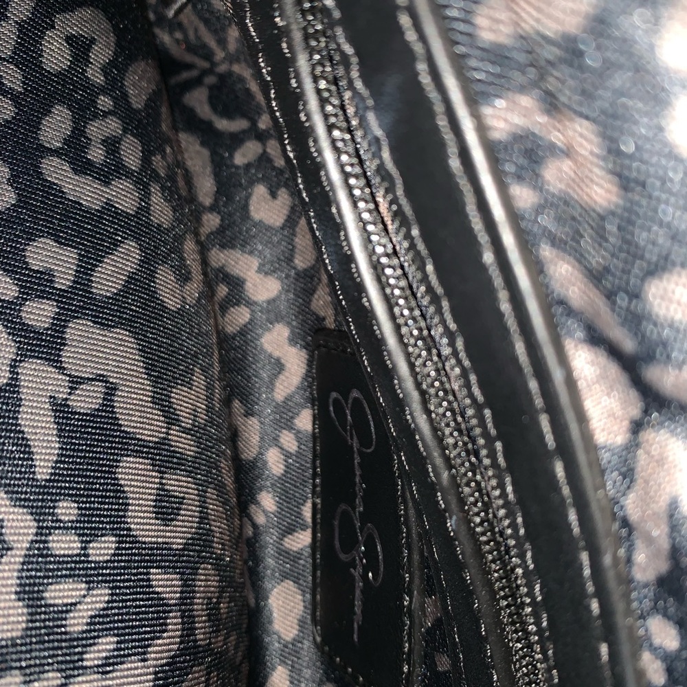Jessica Simpson Black Leather purse with L/Bow. New - Picture 12 of 12